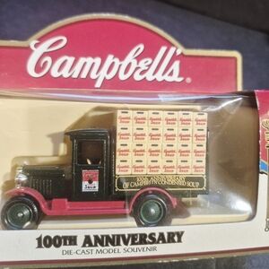 VINTAGE Campbell's Soup 100th Anniversary Die-Cast Delivery Truck (NIB) Box Wear